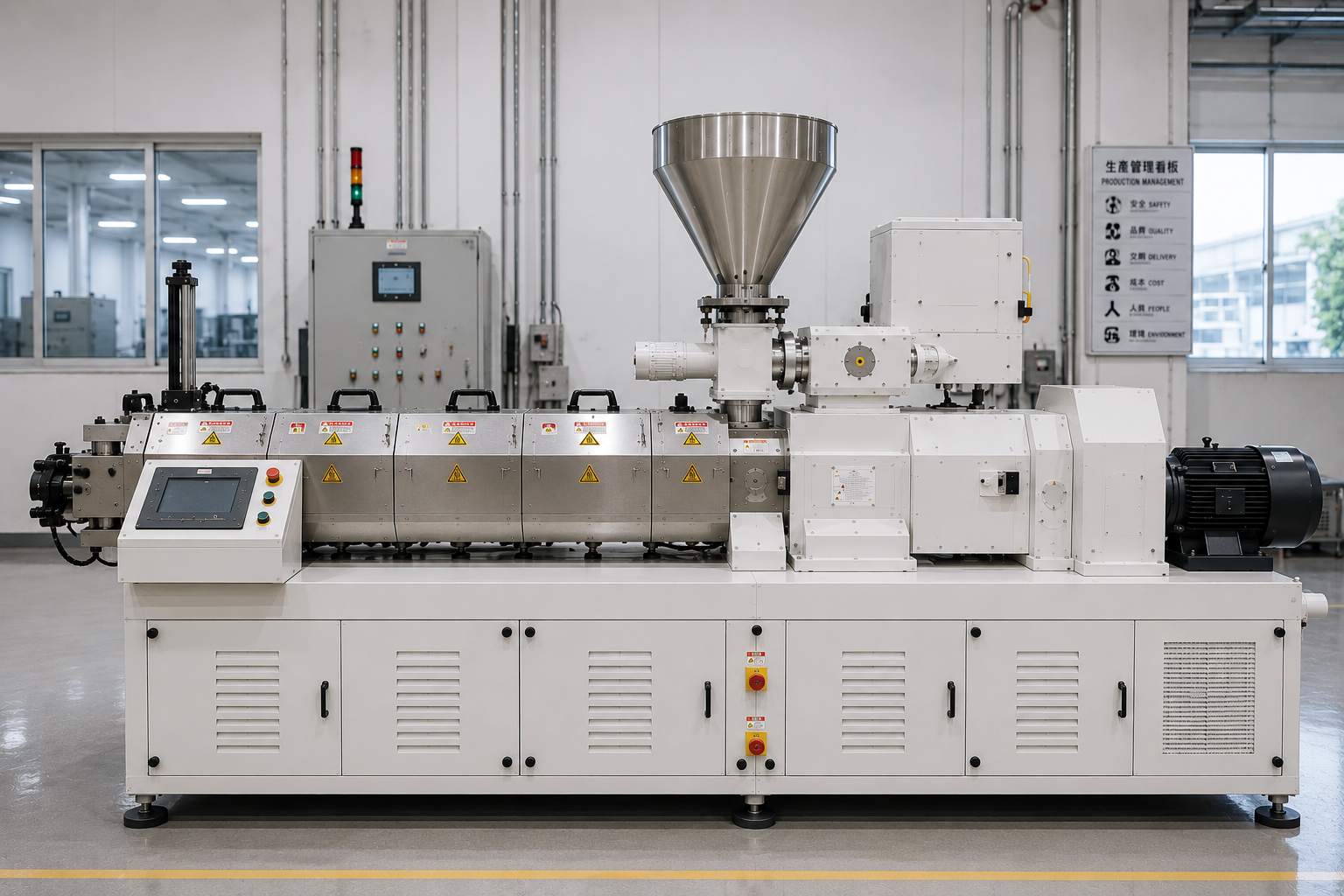 Our modern twin-screw extrusion lines combine comprehensive process planning with standardized operating procedures. Precise process control and reliable production management ensure consistent quality and dependable supply for every batch of TPE compounds.